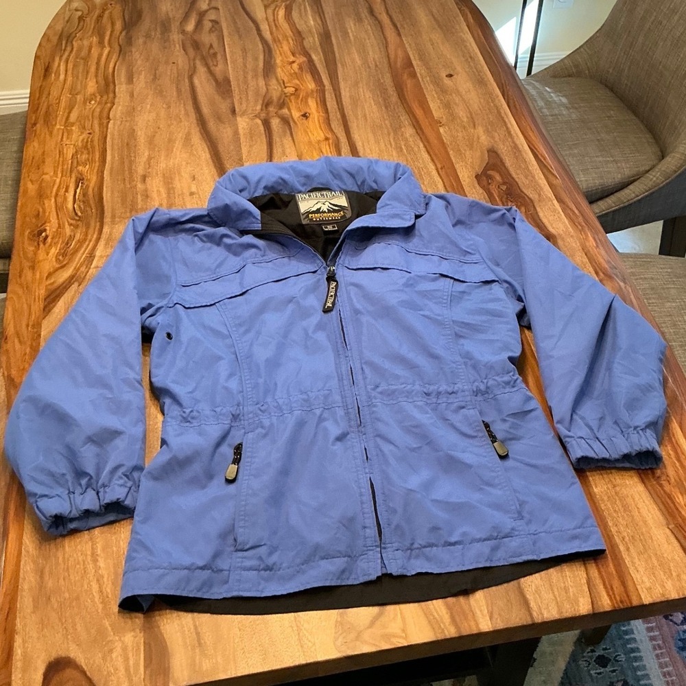 Pacific Trail Blue Lightweight Hooded Performance Outerwear Jacket Women's Small - Picture 5 of 12